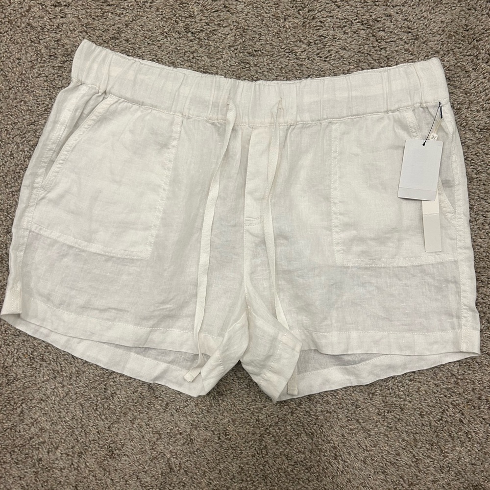 Caslon Women's Cream Drawstring Athletic Shorts